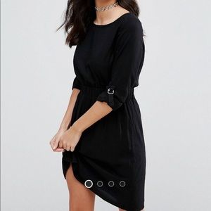 Vila black skater dress